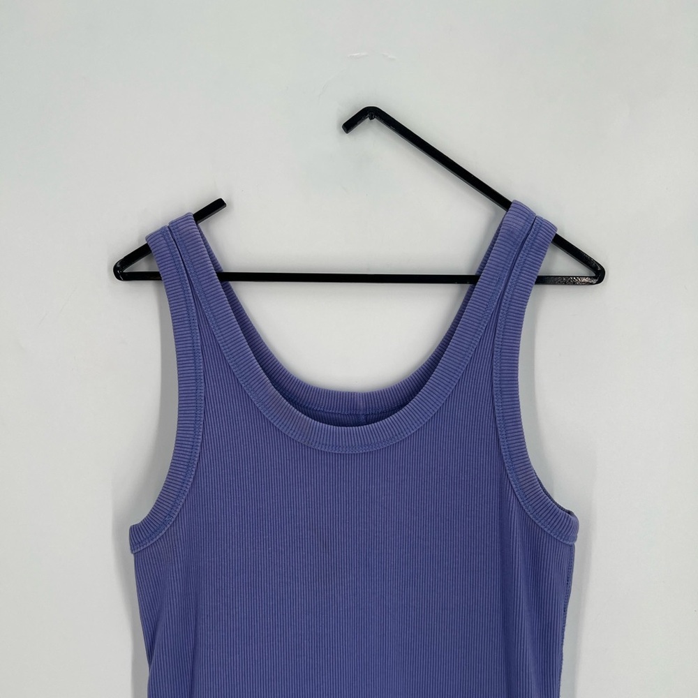 Everlane 90s Ribbed Midi Dress In Cornflower Blue